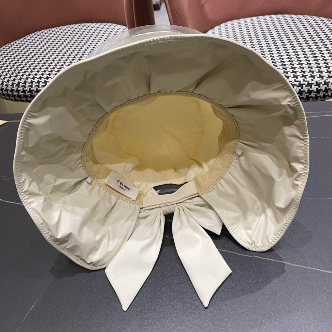 【CELINE赛琳】春夏款遮阳蝴蝶结渔夫帽🌈更有质感的一款