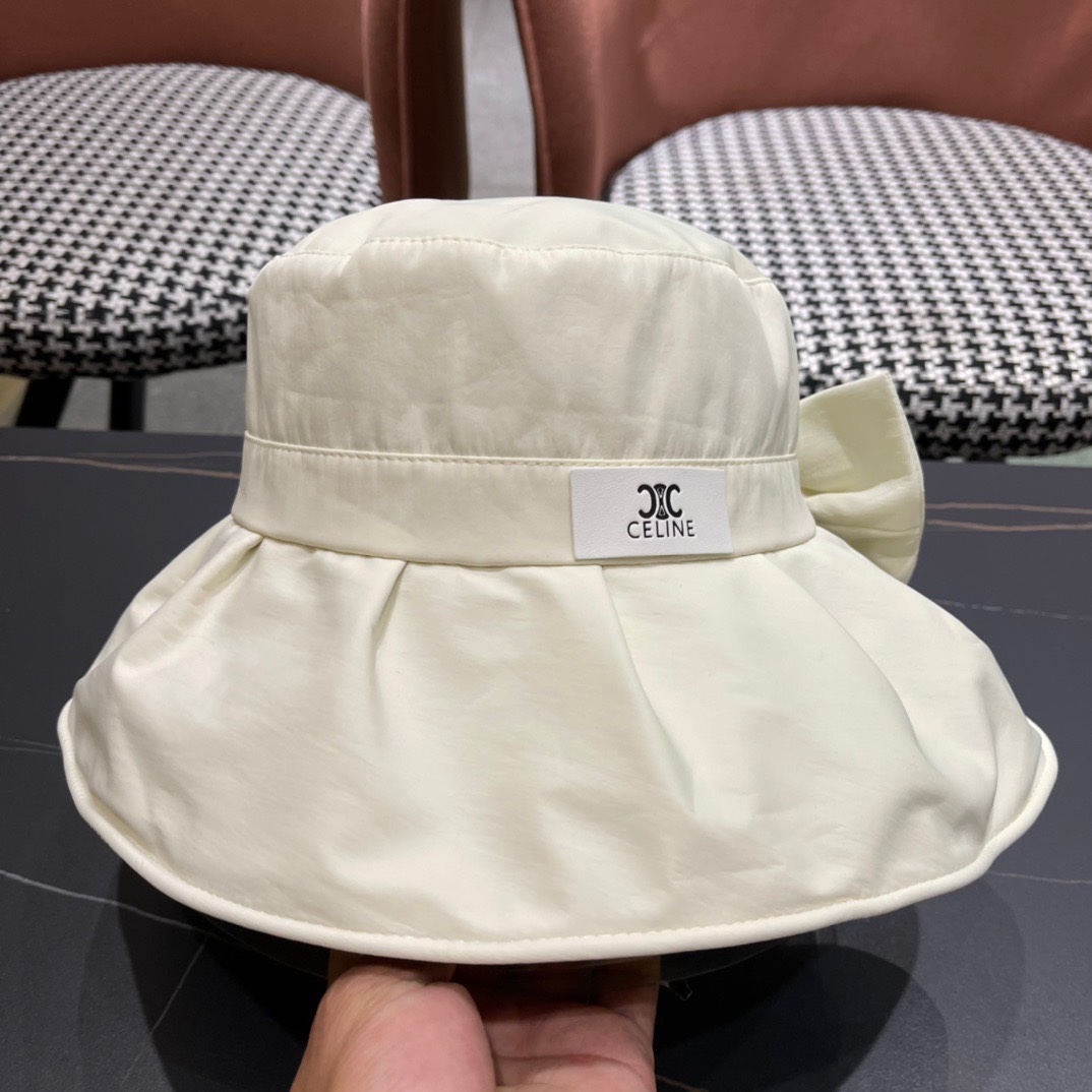 【CELINE赛琳】春夏款遮阳蝴蝶结渔夫帽🌈更有质感的一款