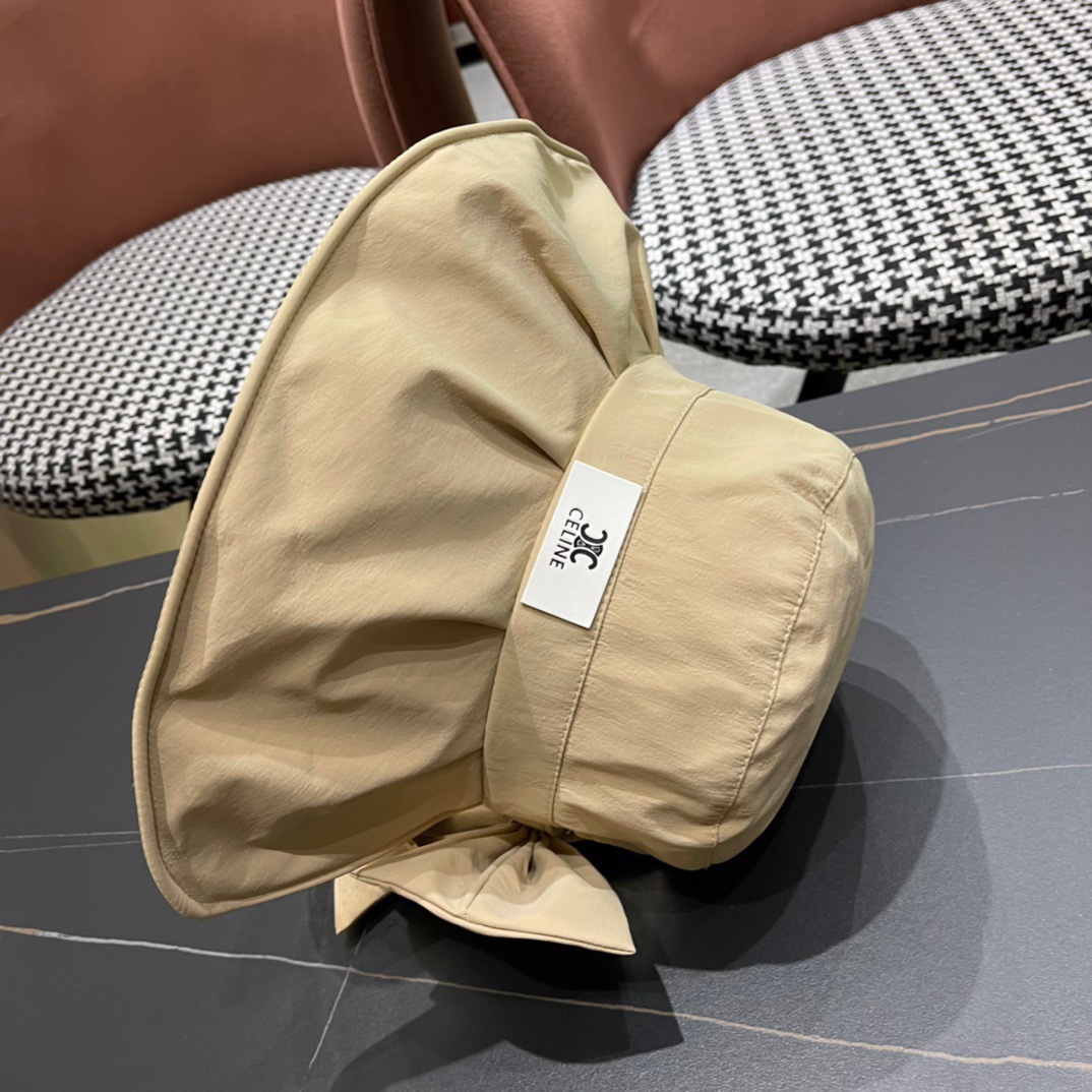 【CELINE赛琳】春夏款遮阳蝴蝶结渔夫帽🌈更有质感的一款