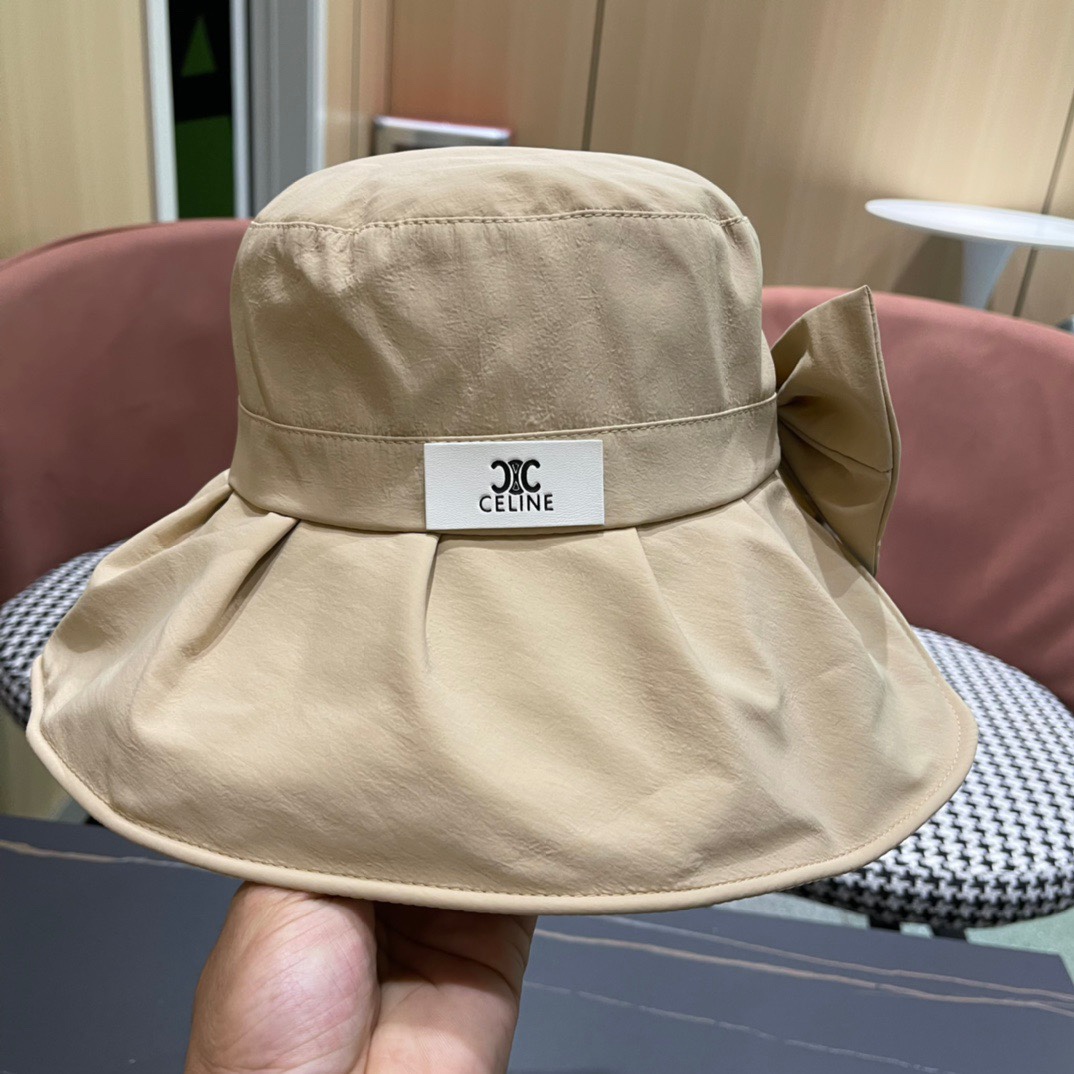 【CELINE赛琳】春夏款遮阳蝴蝶结渔夫帽🌈更有质感的一款