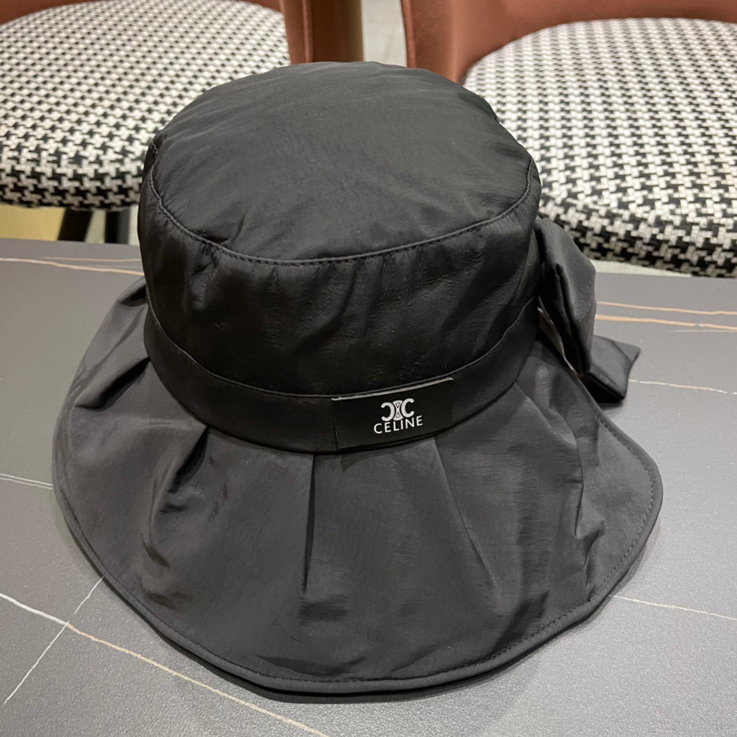 【CELINE赛琳】春夏款遮阳蝴蝶结渔夫帽🌈更有质感的一款