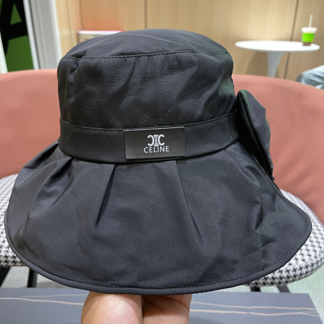 【CELINE赛琳】春夏款遮阳蝴蝶结渔夫帽🌈更有质感的一款