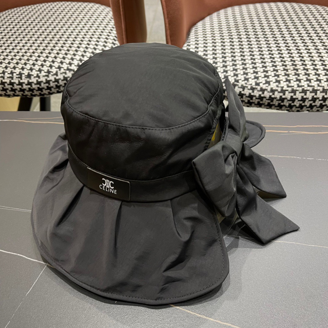 【CELINE赛琳】春夏款遮阳蝴蝶结渔夫帽🌈更有质感的一款