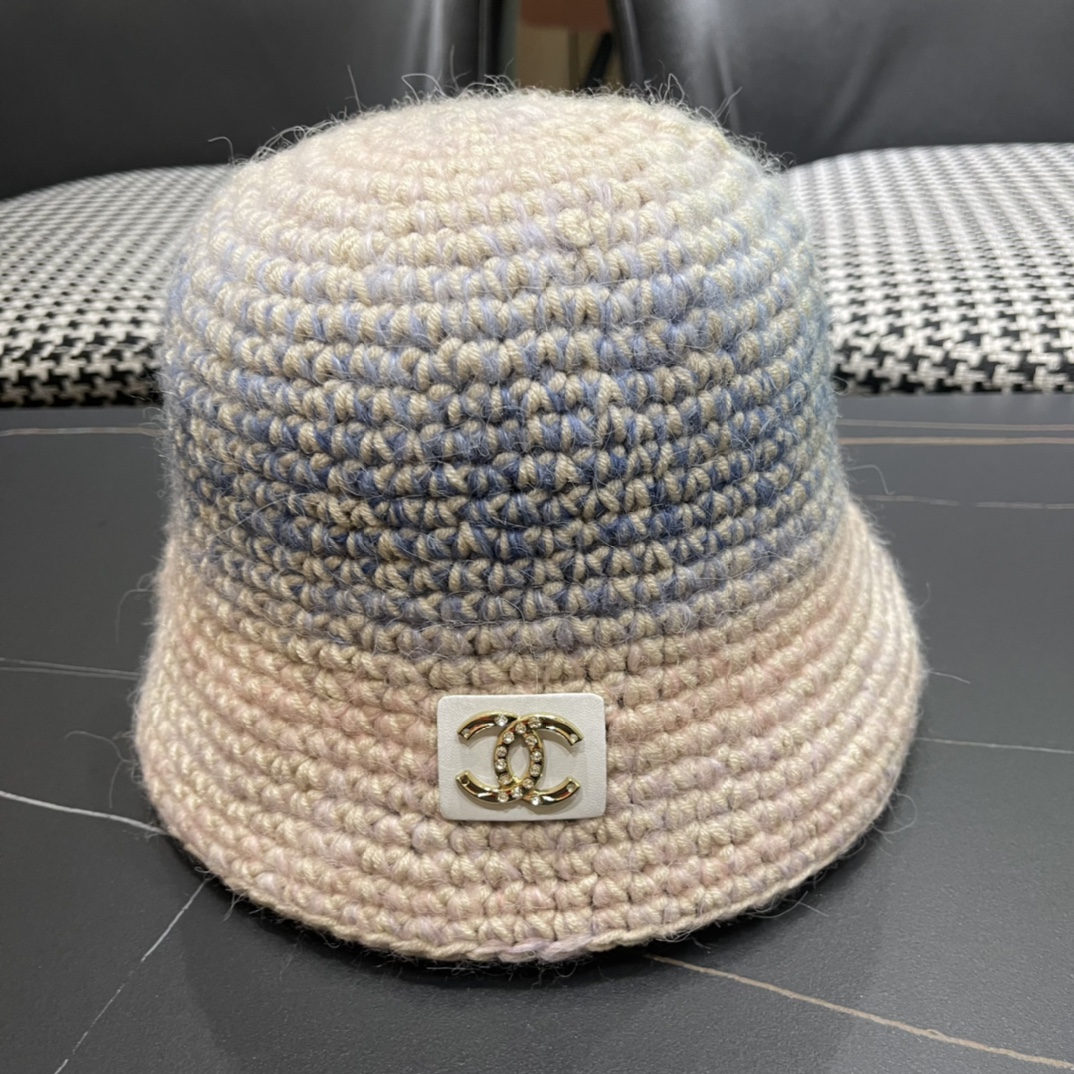 Chanel sombrero de punto de otoño-invierno recomendado por bloggers de moda, muy suave y cómodo, ¡excelente elasticidad!