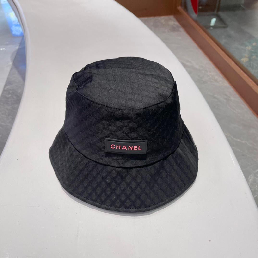 Sombrero de pescador elegante de Chanel, plegable, fácil de llevar de viaje, circunferencia de cabeza 57cm