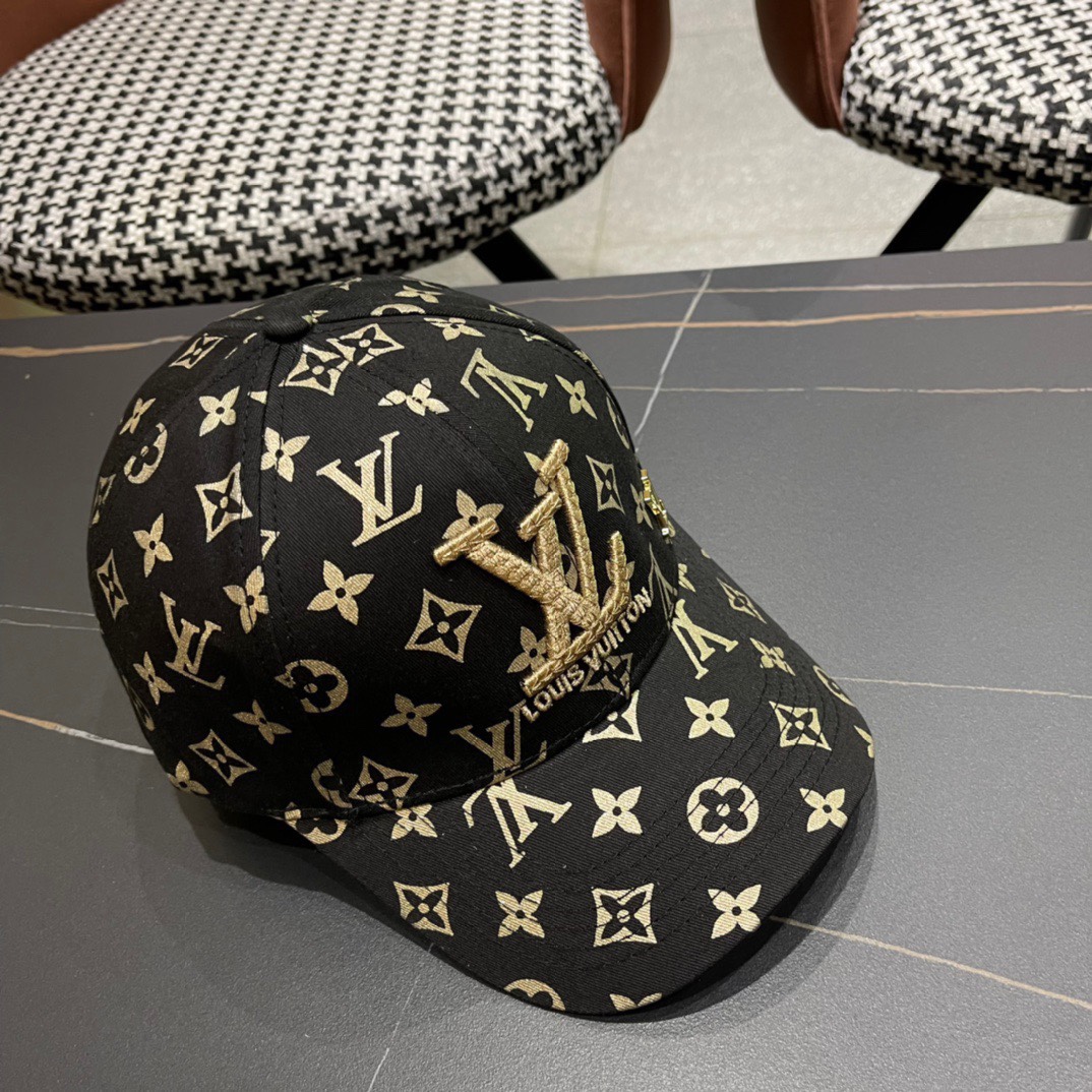  新款出货LV(路易威登)新款原单刺绣棒球帽专柜11开模订制，精细刺绣！质量超赞，基础头围56，贴片可调