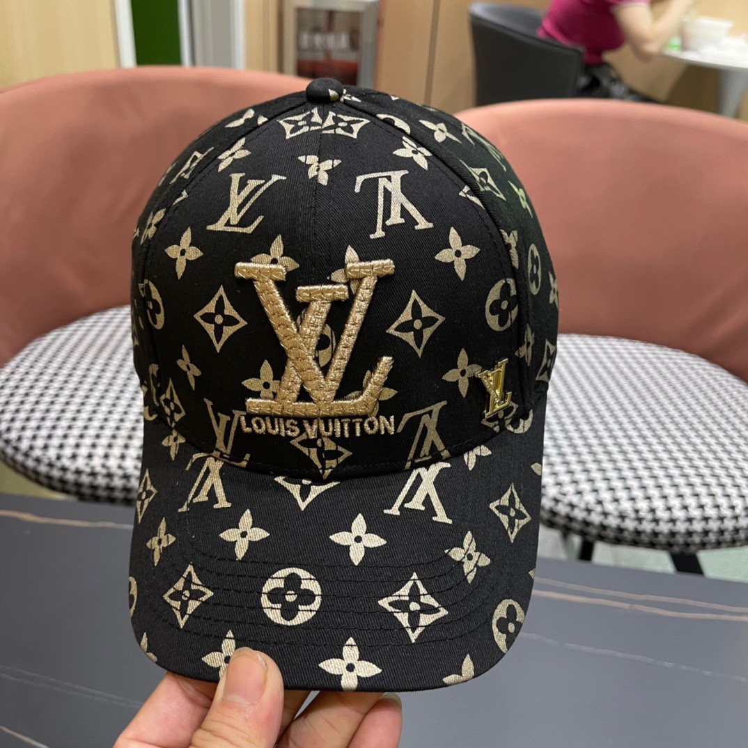  新款出货LV(路易威登)新款原单刺绣棒球帽专柜11开模订制，精细刺绣！质量超赞，基础头围56，贴片可调