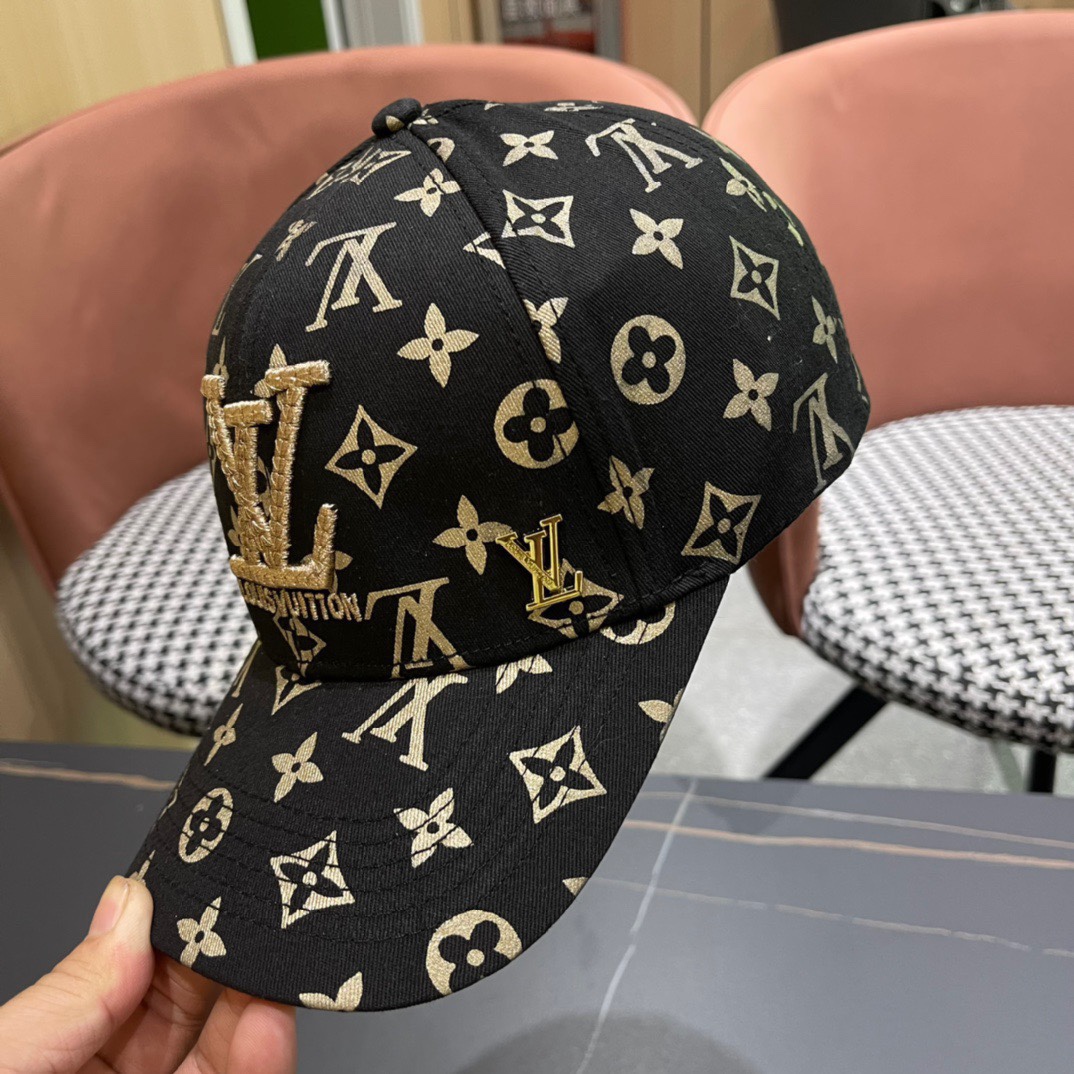  新款出货LV(路易威登)新款原单刺绣棒球帽专柜11开模订制，精细刺绣！质量超赞，基础头围56，贴片可调
