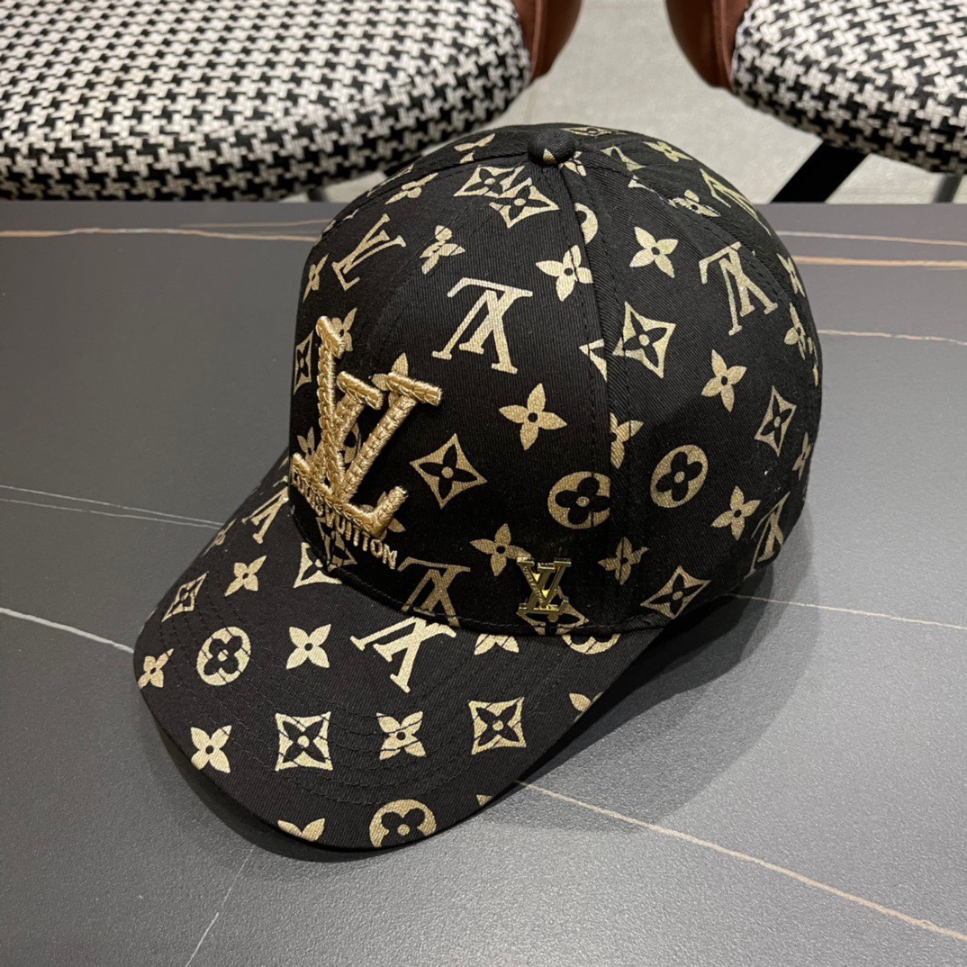 新款出货LV(路易威登)新款原单刺绣棒球帽专柜11开模订制，精细刺绣！质量超赞，基础头围56，贴片可调