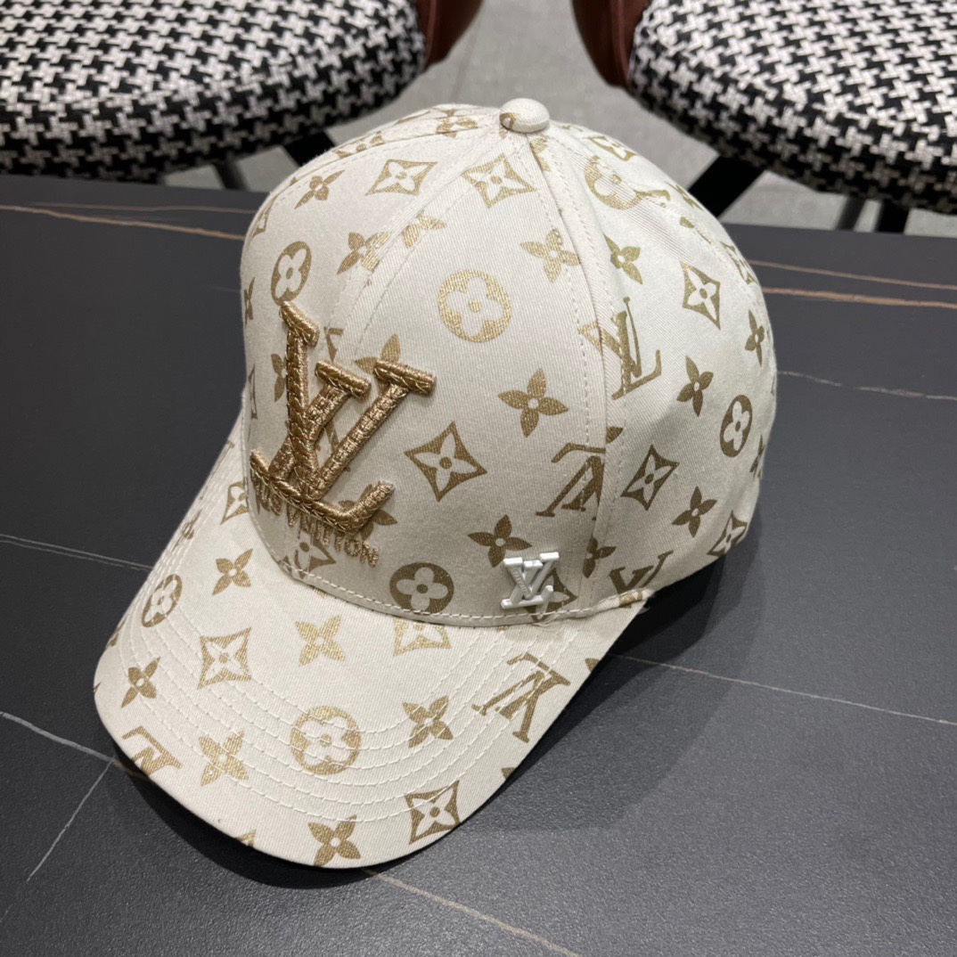  新款出货LV(路易威登)新款原单刺绣棒球帽专柜11开模订制，精细刺绣！质量超赞，基础头围56，贴片可调