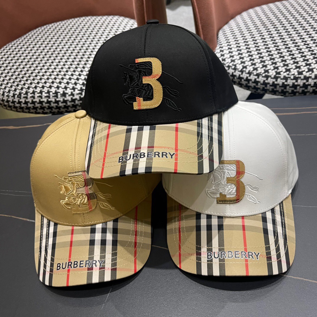 BURBERRY 经典网官新款经典棒球帽，渔夫帽大牌高级十感足！简约尚时风，男女同款！高质品，尊享品质感！