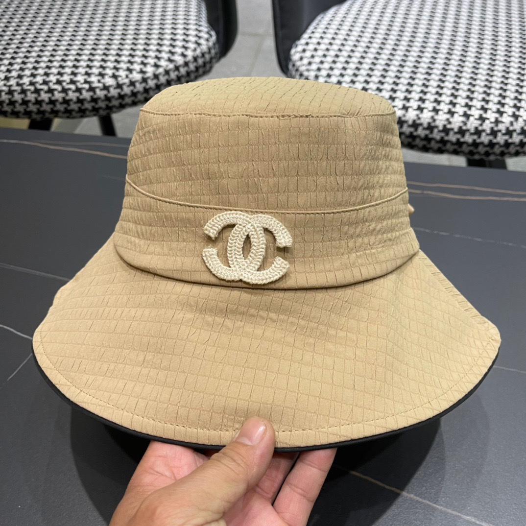  香奈儿CHANEL 早春渔夫帽，logo小香经典简约，时尚休闲设计 跑量新品 质量超赞👍 时尚百搭