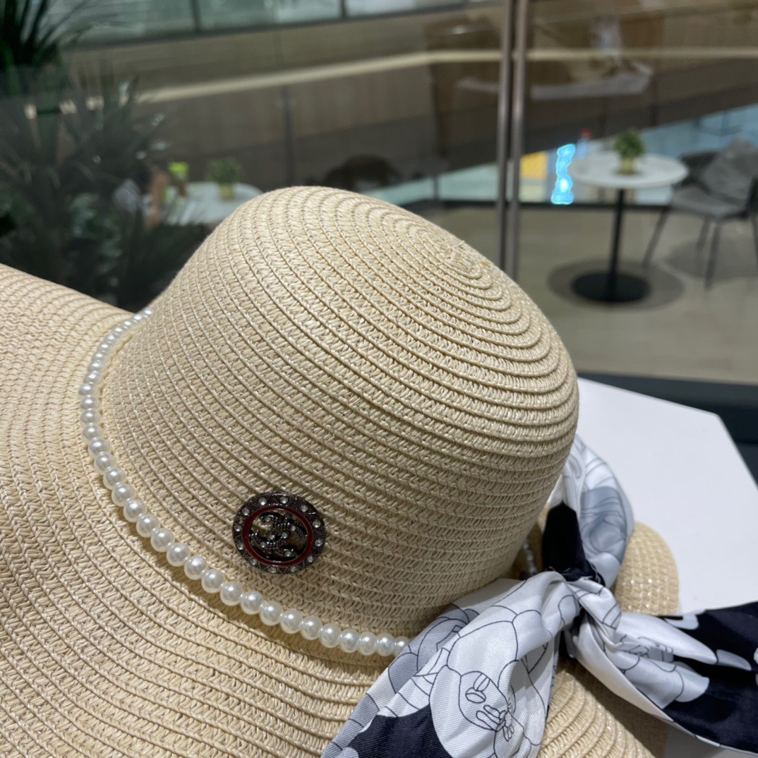 【CHANEL香奈儿】2026新款小香风草编度假风盆帽草帽，大牌风～出街旅行单品