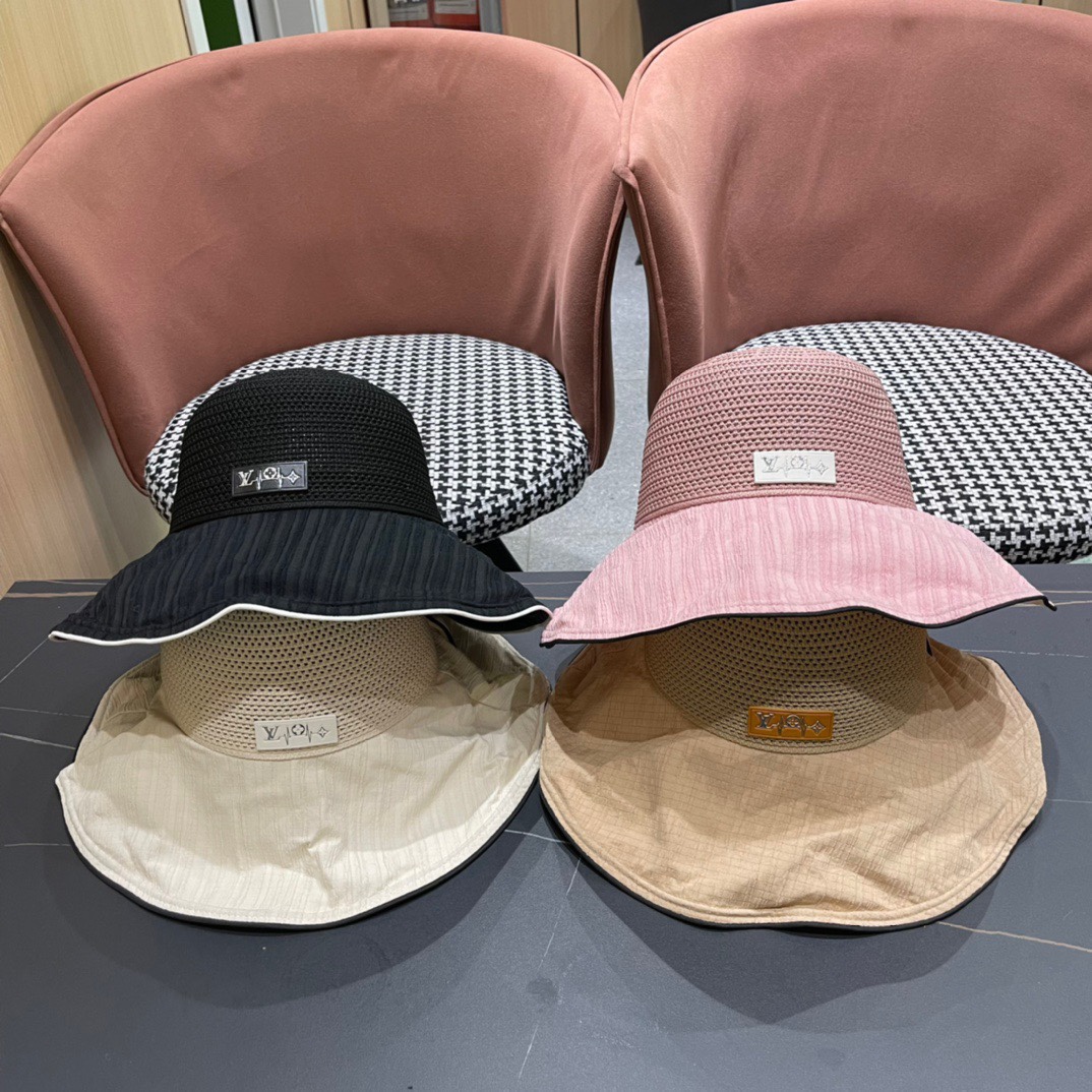 Louis Vuitton 😍 Nueva gorra de pescador LV, elaborada con gran detalle ♥️ Serie de pescador, elegante y de alta gama, …