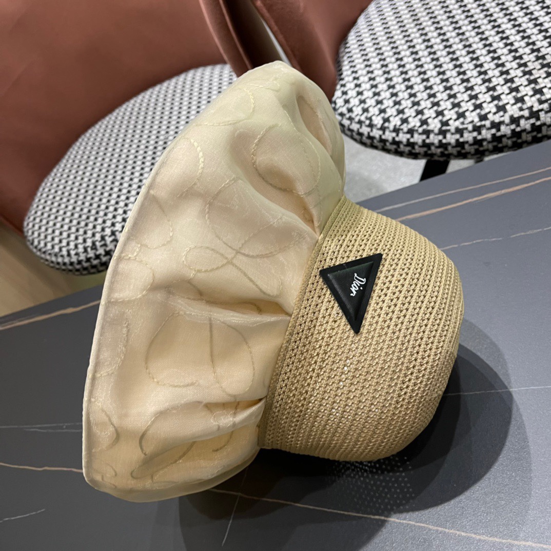  DIOR迪奥 大帽檐2024新款渔夫帽，新款出货，大牌款超好搭配，赶紧入手！出街必备