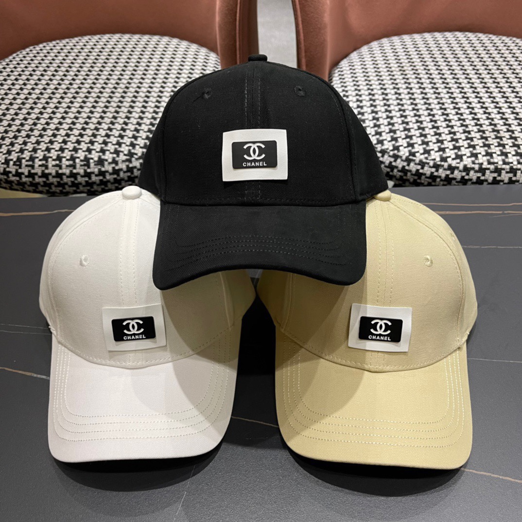 Gorra de béisbol CHANEL, clásica y minimalista, con diseño casual y elegante. ¡Nuevo producto de gran venta!