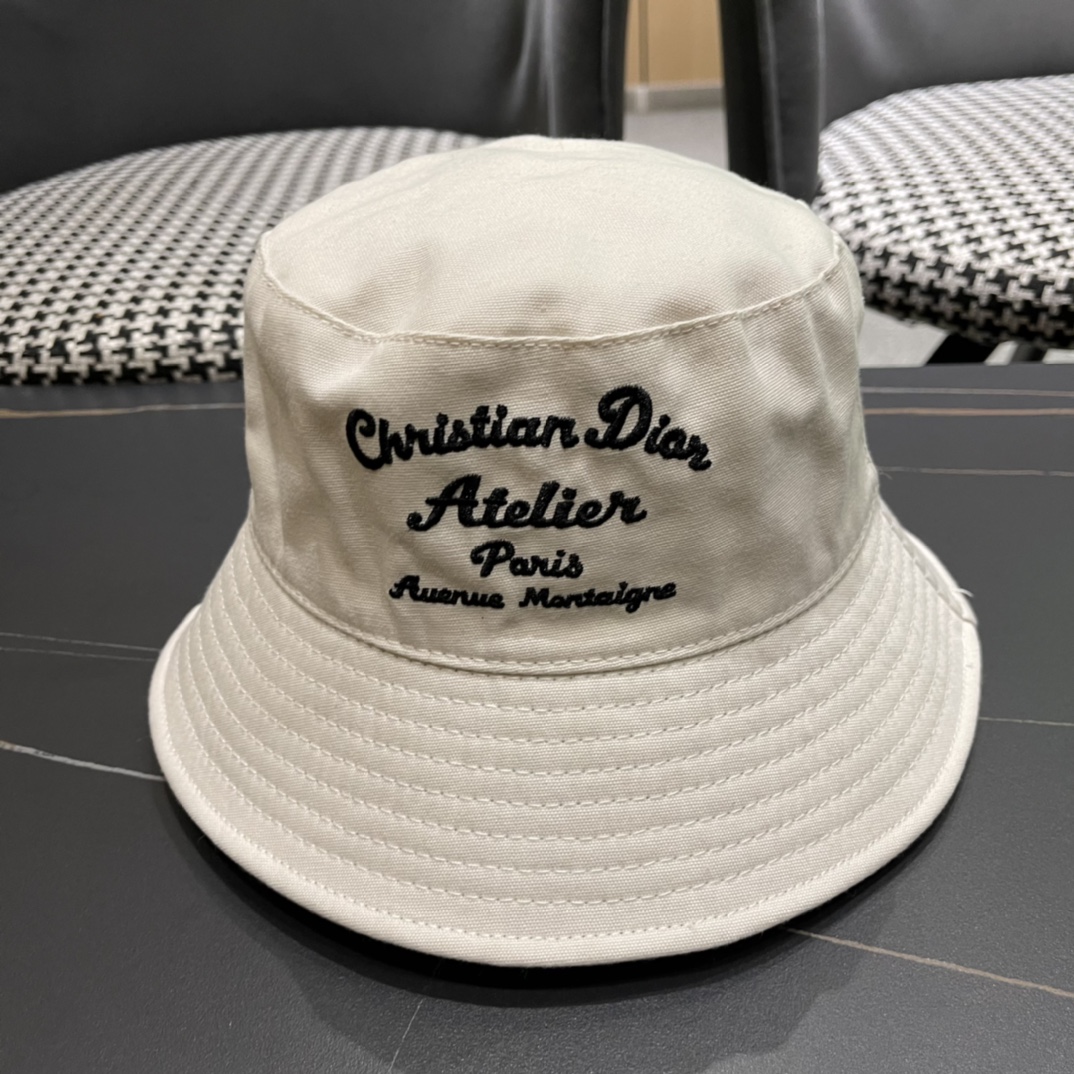 原单品质【Dior DIOR】官网同步上线 韩版新款英式运动款重工定制款1:1原单品质 男女通用渔夫帽 原版质量专柜🔥🔥🔥