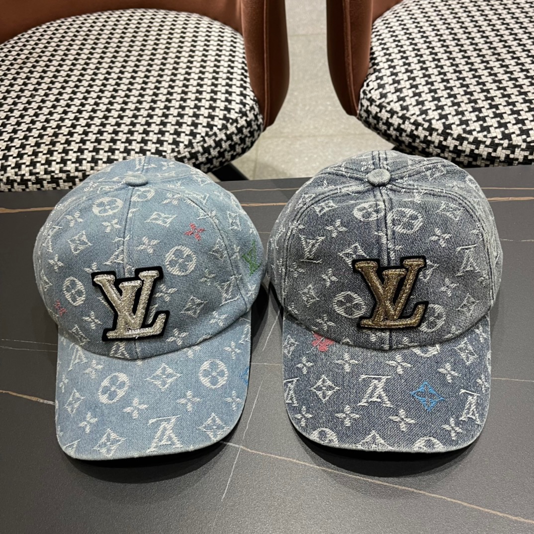 LouiVuittonLV 2024 nueva gorra de béisbol de Louis Vuitton de tienda oficial, gorra de sol unisex