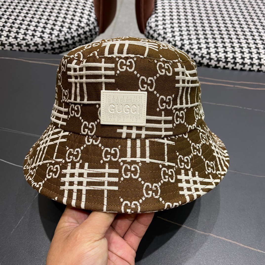  古奇渔夫帽GUCCI🧢原单品质火爆来袭 🔥高档大气上档次！低调奢华，方便携带！跑量！