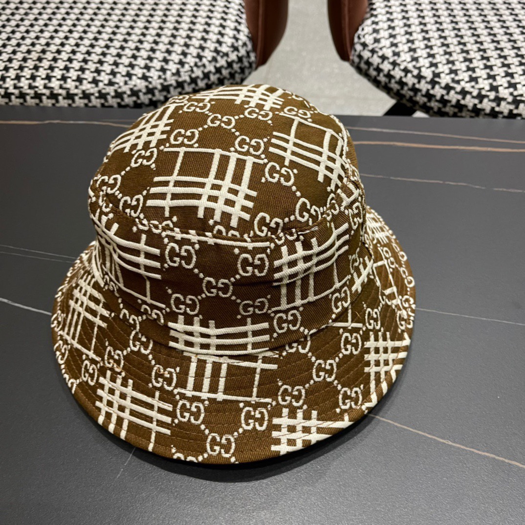  古奇渔夫帽GUCCI🧢原单品质火爆来袭 🔥高档大气上档次！低调奢华，方便携带！跑量！