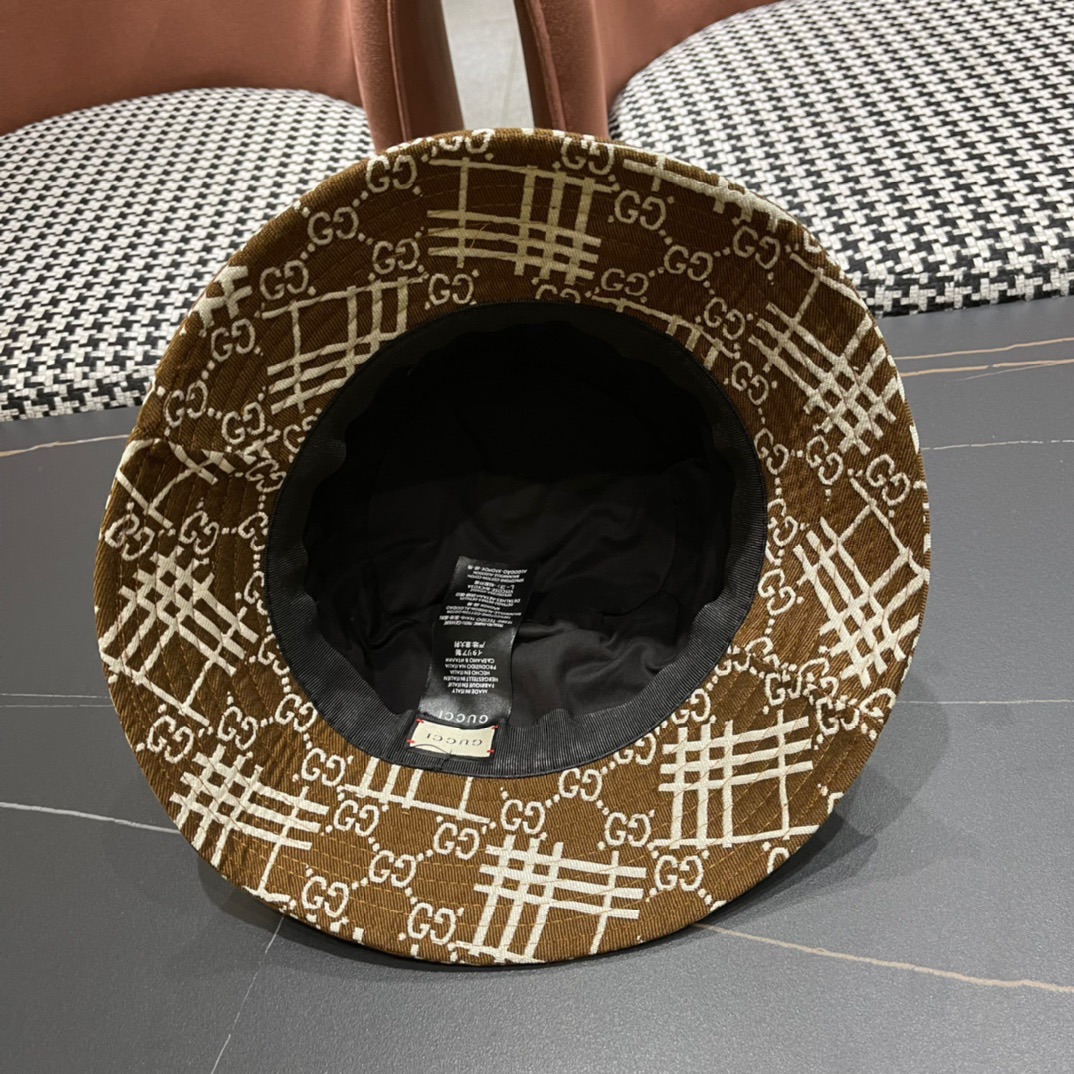  古奇渔夫帽GUCCI🧢原单品质火爆来袭 🔥高档大气上档次！低调奢华，方便携带！跑量！