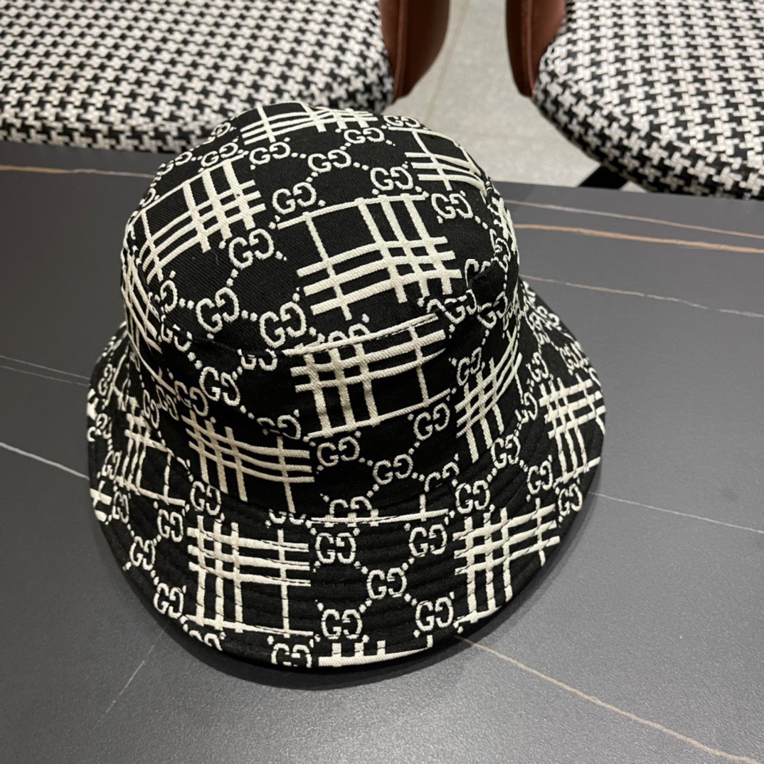  古奇渔夫帽GUCCI🧢原单品质火爆来袭 🔥高档大气上档次！低调奢华，方便携带！跑量！