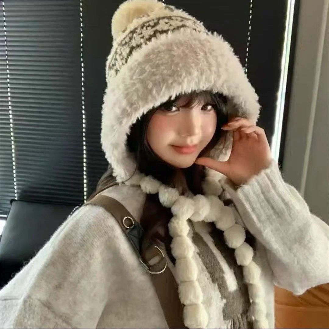 普拉达Prada🔱新款加绒加厚护耳雷锋帽，护耳帽，超火！细节做工都很精致，‼️经典款～超好搭配