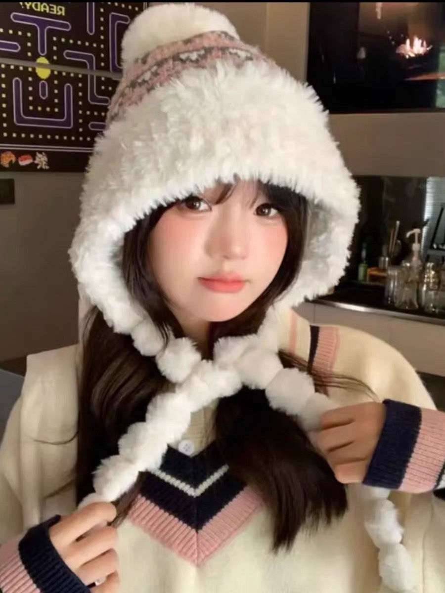 普拉达Prada🔱新款加绒加厚护耳雷锋帽，护耳帽，超火！细节做工都很精致，‼️经典款～超好搭配