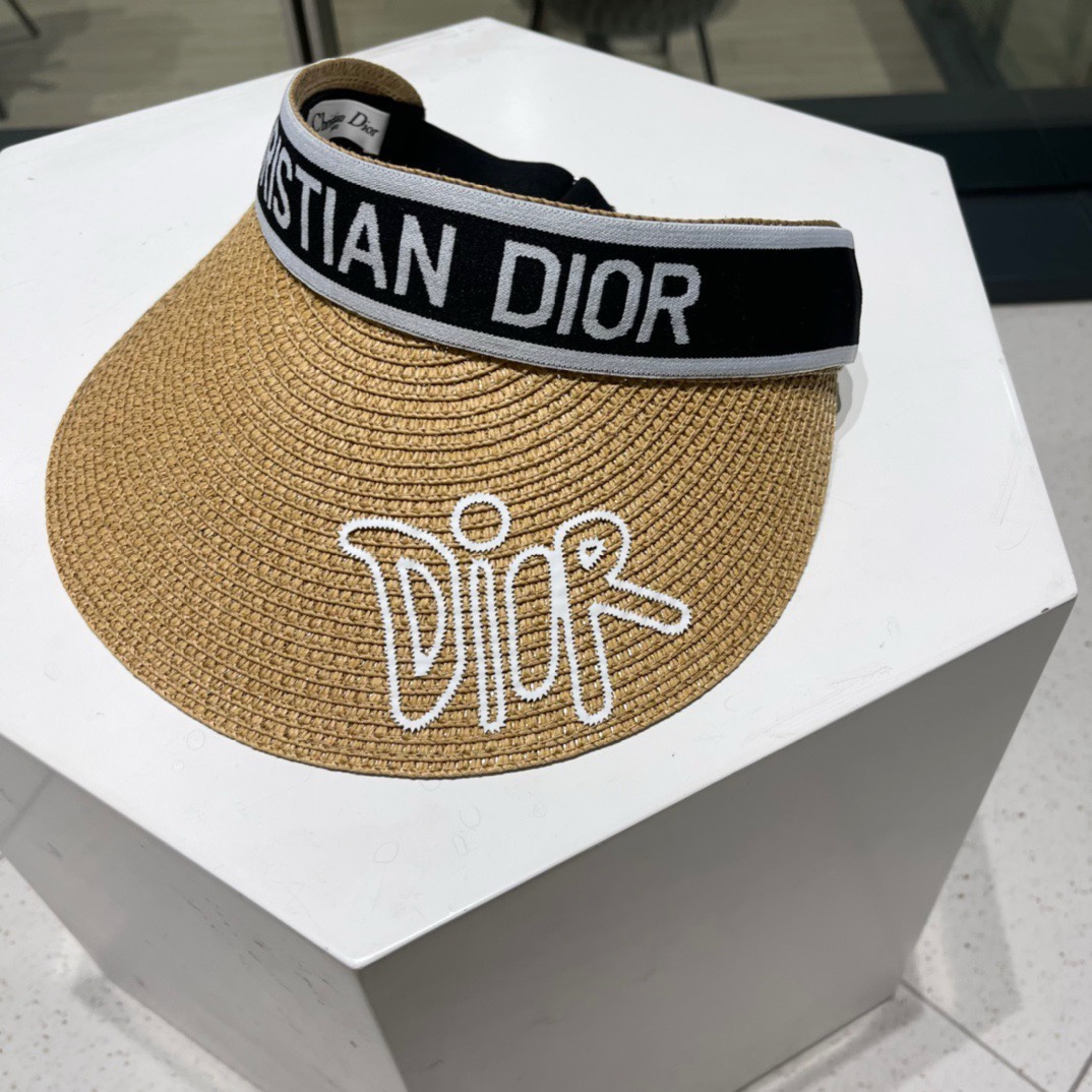 迪奥Dio*高密字母织带空顶帽越简单越高级，时尚雅致懂货可以闭眼入手