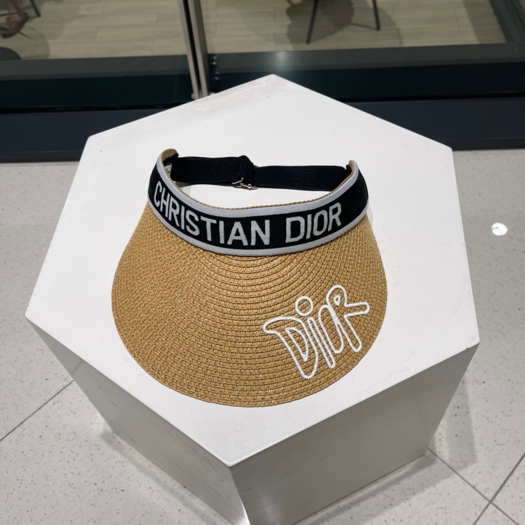 迪奥Dio*高密字母织带空顶帽越简单越高级，时尚雅致懂货可以闭眼入手