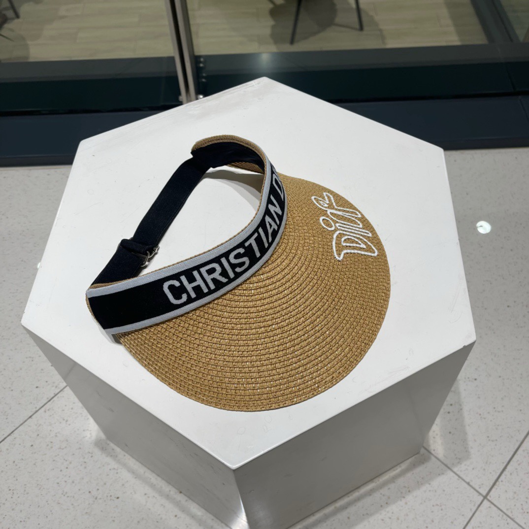 迪奥Dio*高密字母织带空顶帽越简单越高级，时尚雅致懂货可以闭眼入手