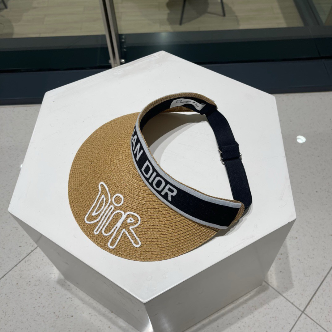 迪奥Dio*高密字母织带空顶帽越简单越高级，时尚雅致懂货可以闭眼入手