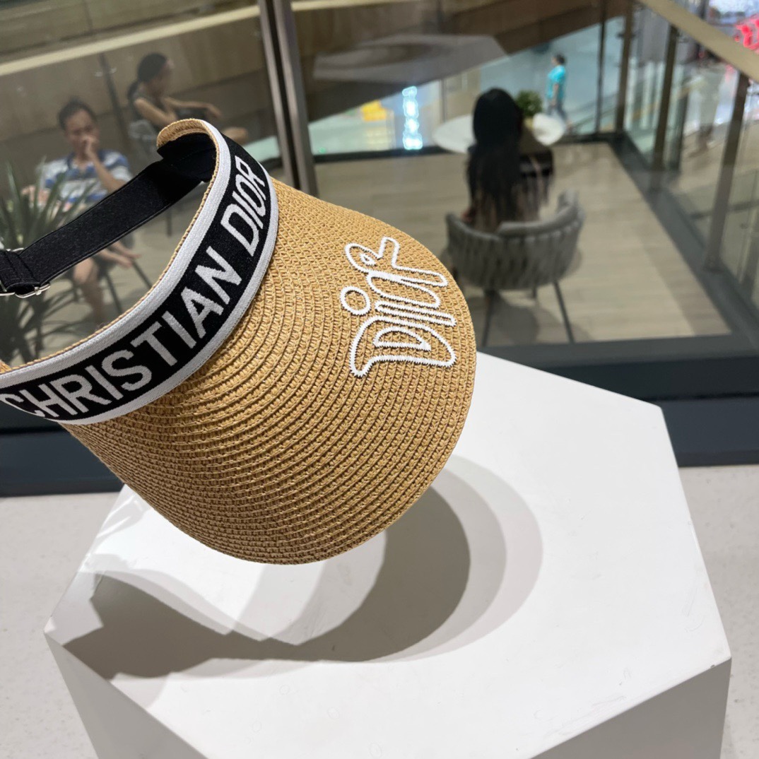 迪奥Dio*高密字母织带空顶帽越简单越高级，时尚雅致懂货可以闭眼入手