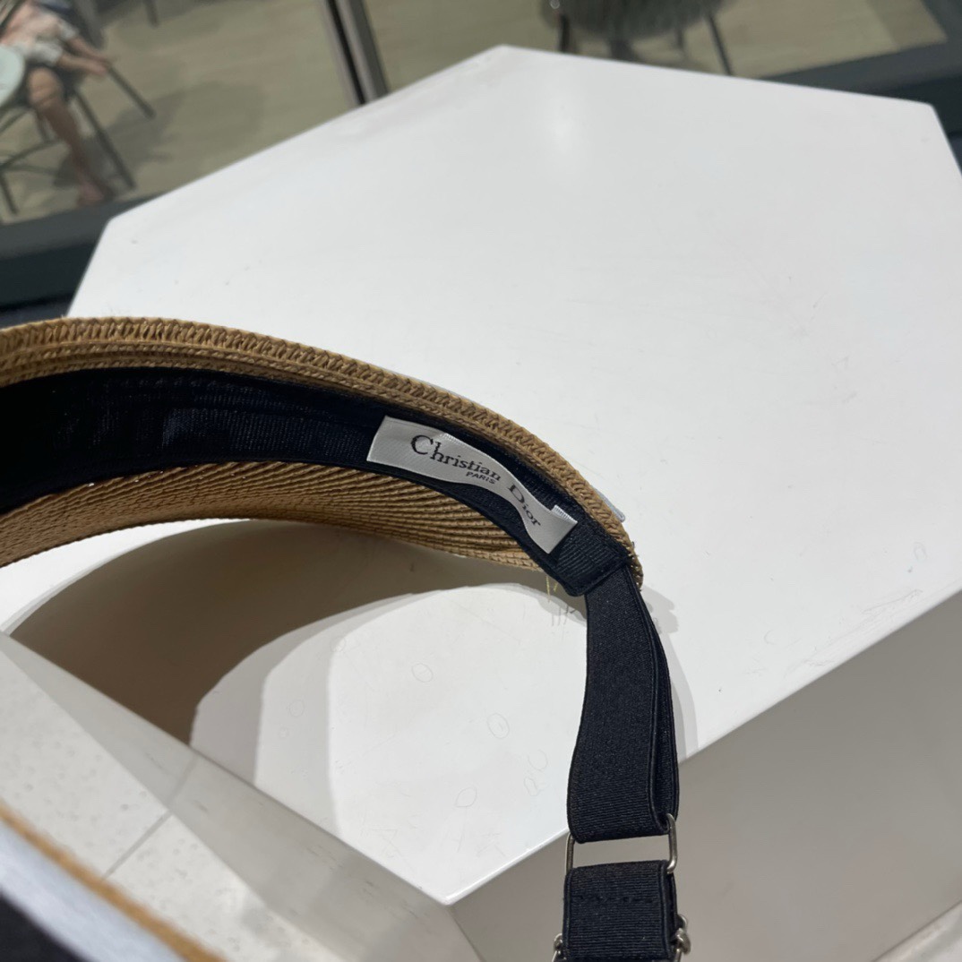 迪奥Dio*高密字母织带空顶帽越简单越高级，时尚雅致懂货可以闭眼入手