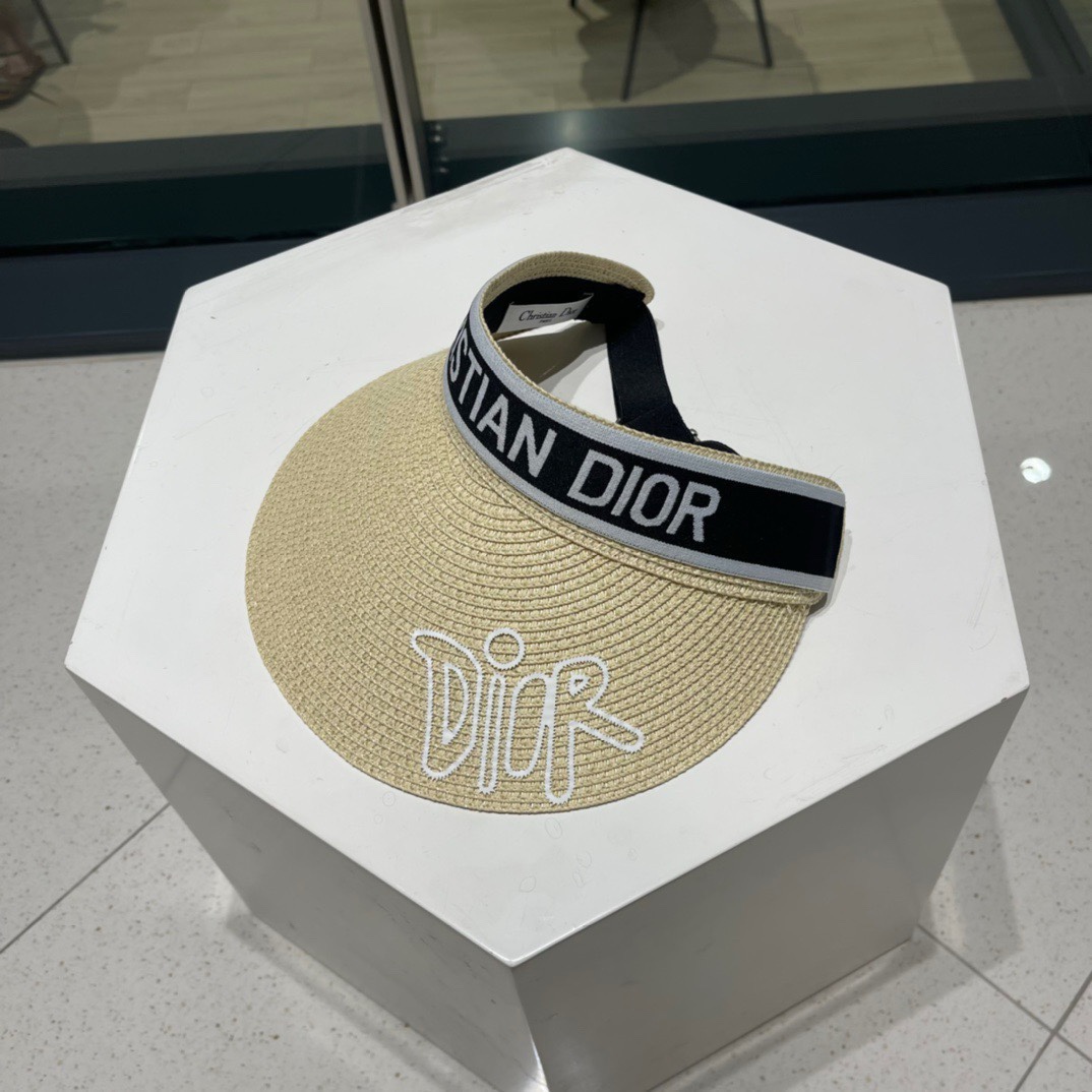 迪奥Dio*高密字母织带空顶帽越简单越高级，时尚雅致懂货可以闭眼入手