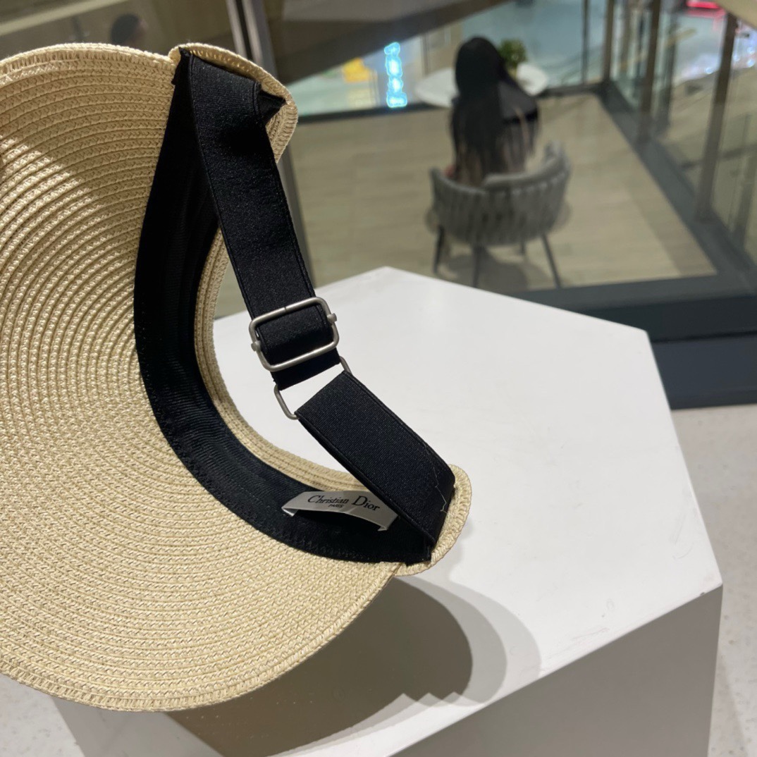 迪奥Dio*高密字母织带空顶帽越简单越高级，时尚雅致懂货可以闭眼入手