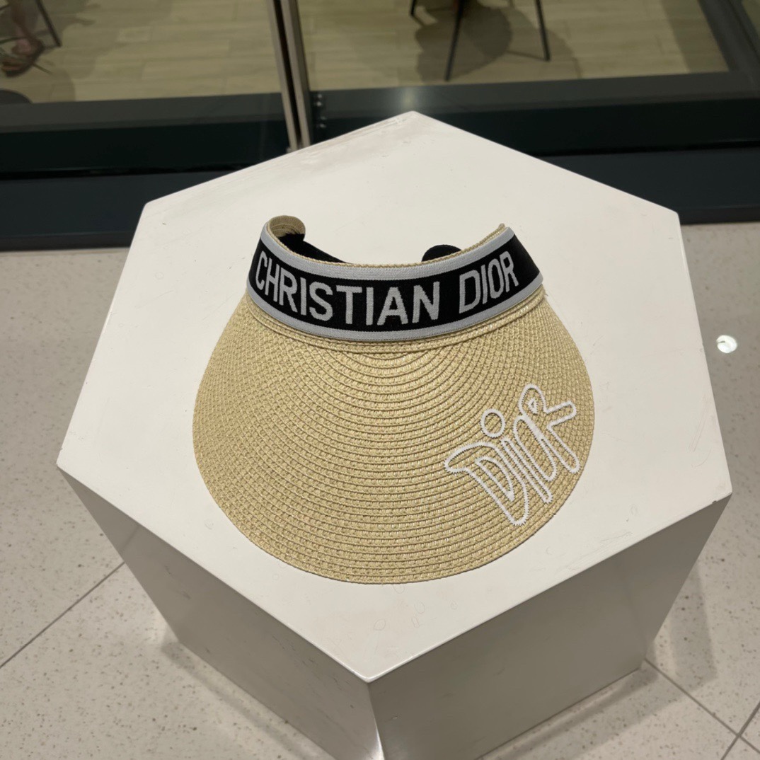 迪奥Dio*高密字母织带空顶帽越简单越高级，时尚雅致懂货可以闭眼入手