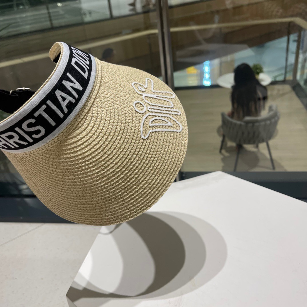 迪奥Dio*高密字母织带空顶帽越简单越高级，时尚雅致懂货可以闭眼入手