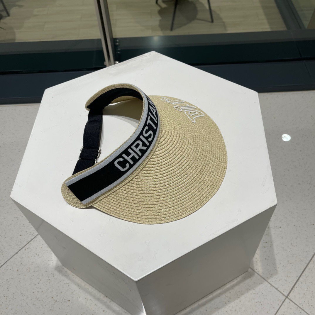 迪奥Dio*高密字母织带空顶帽越简单越高级，时尚雅致懂货可以闭眼入手