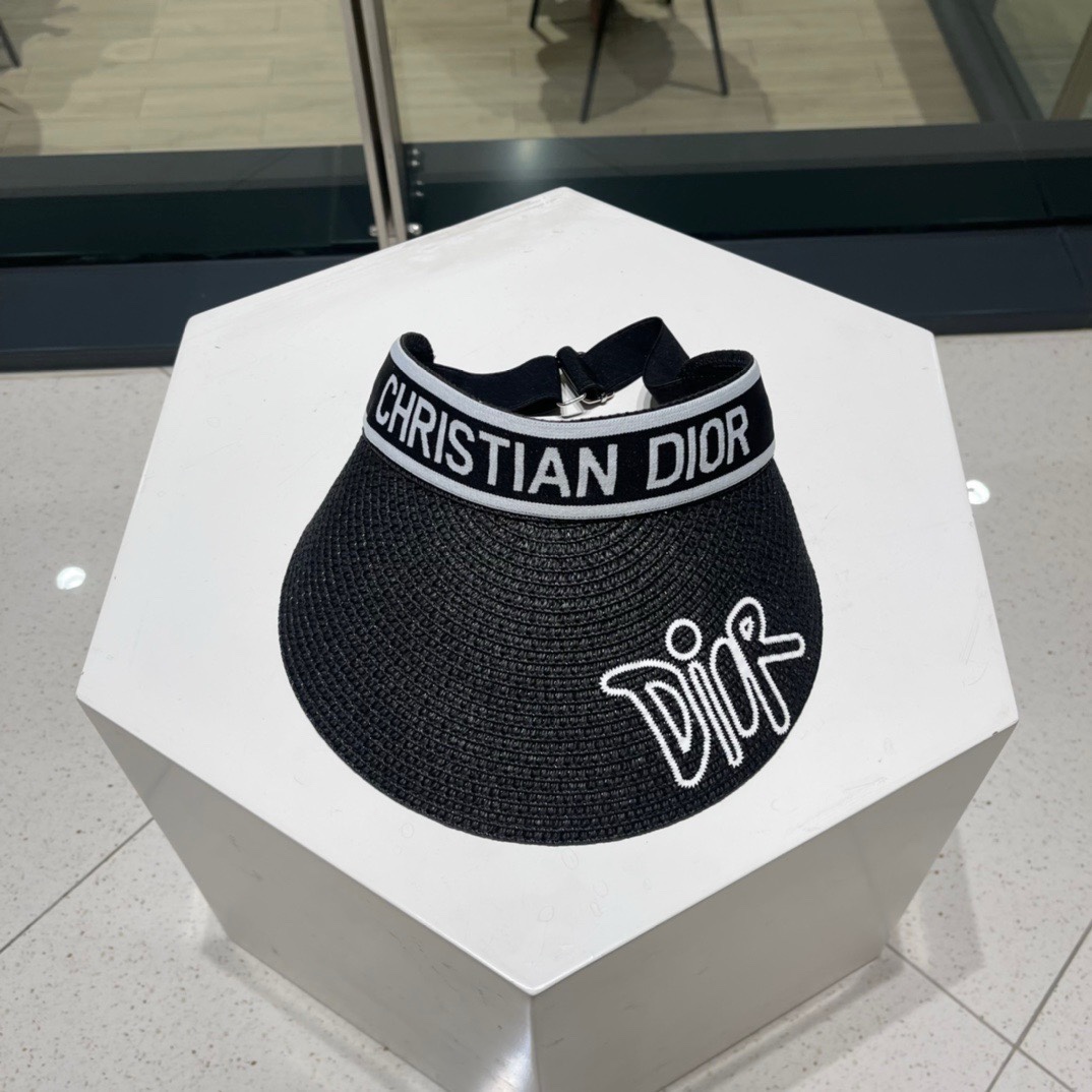 迪奥Dio*高密字母织带空顶帽越简单越高级，时尚雅致懂货可以闭眼入手