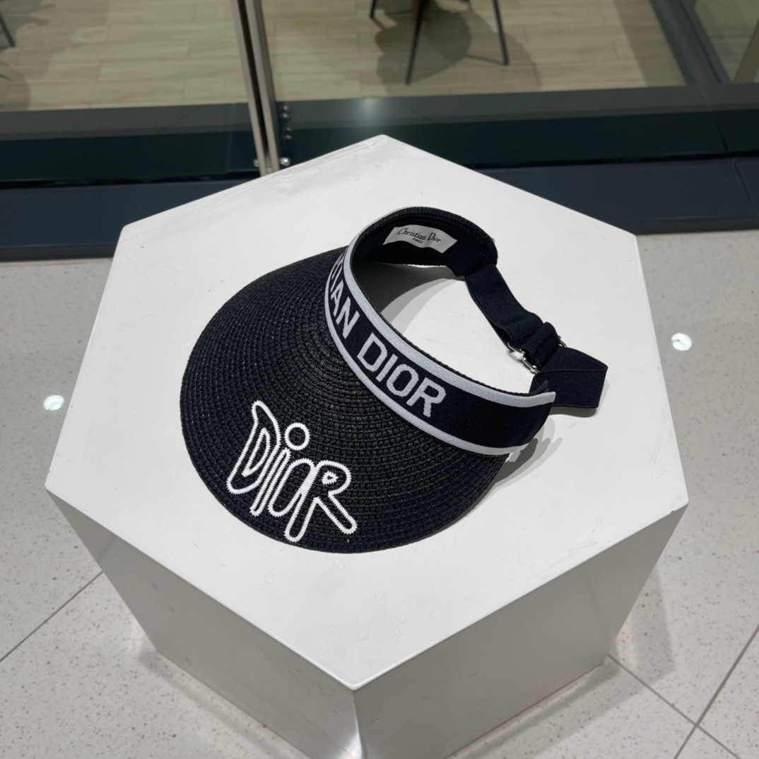 迪奥Dio*高密字母织带空顶帽越简单越高级，时尚雅致懂货可以闭眼入手