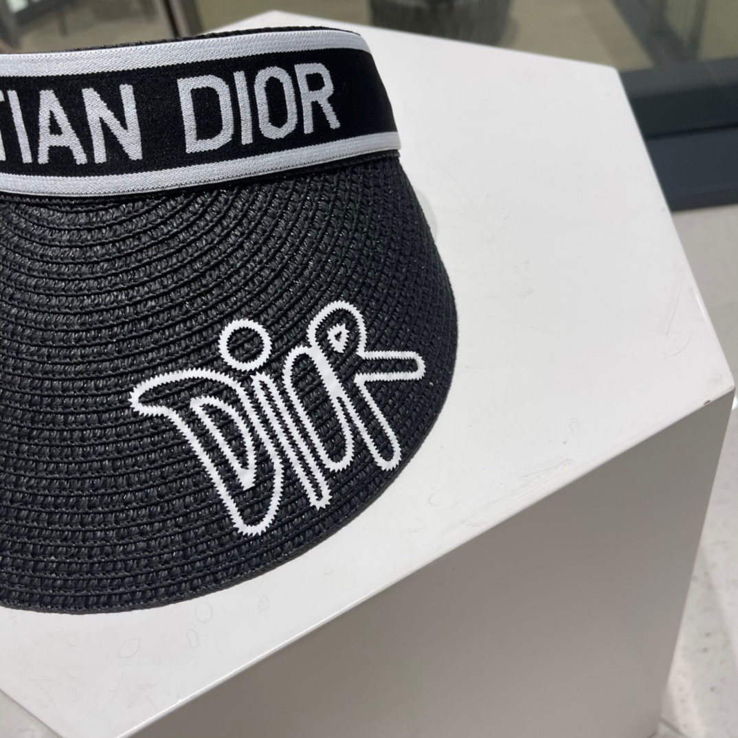 迪奥Dio*高密字母织带空顶帽越简单越高级，时尚雅致懂货可以闭眼入手