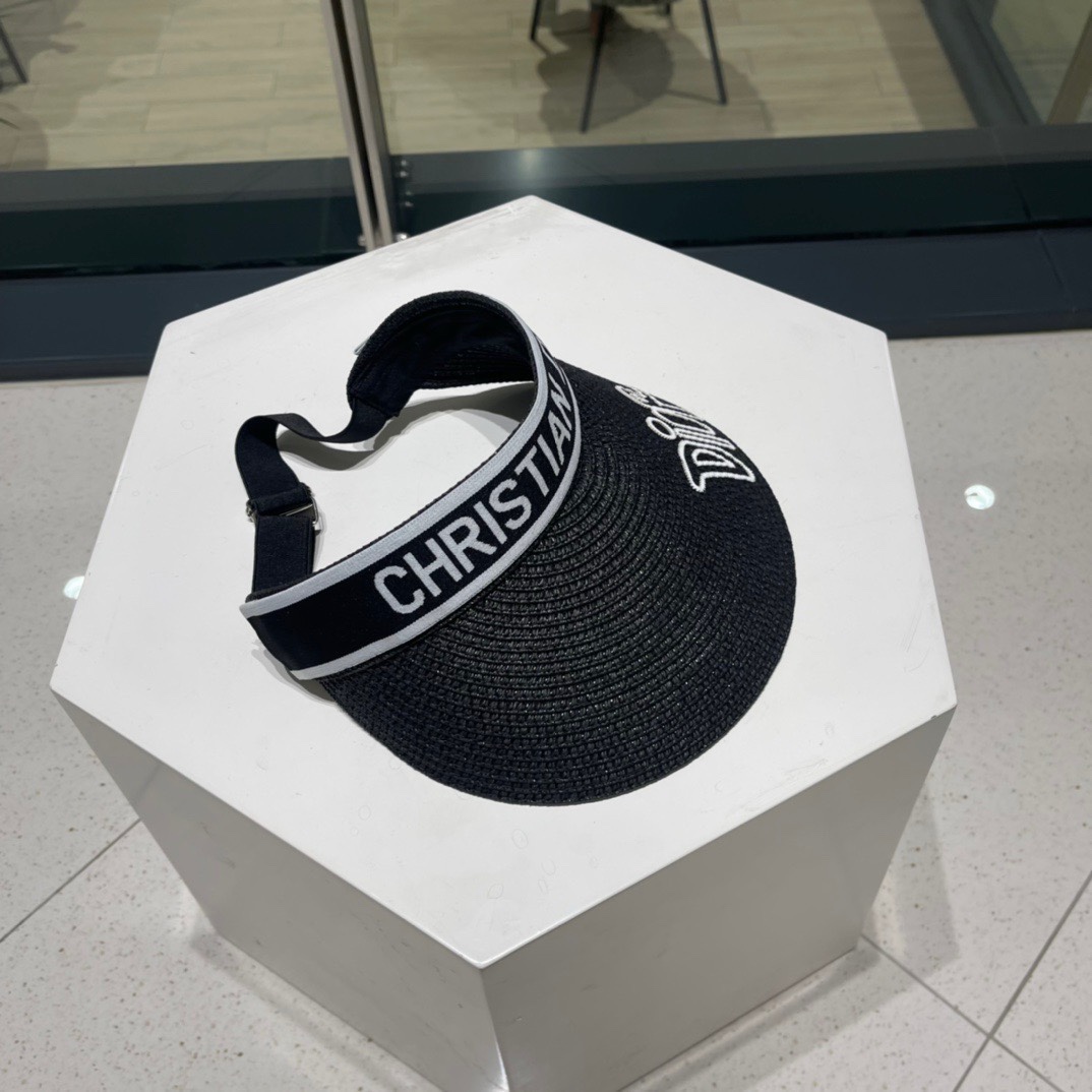 迪奥Dio*高密字母织带空顶帽越简单越高级，时尚雅致懂货可以闭眼入手