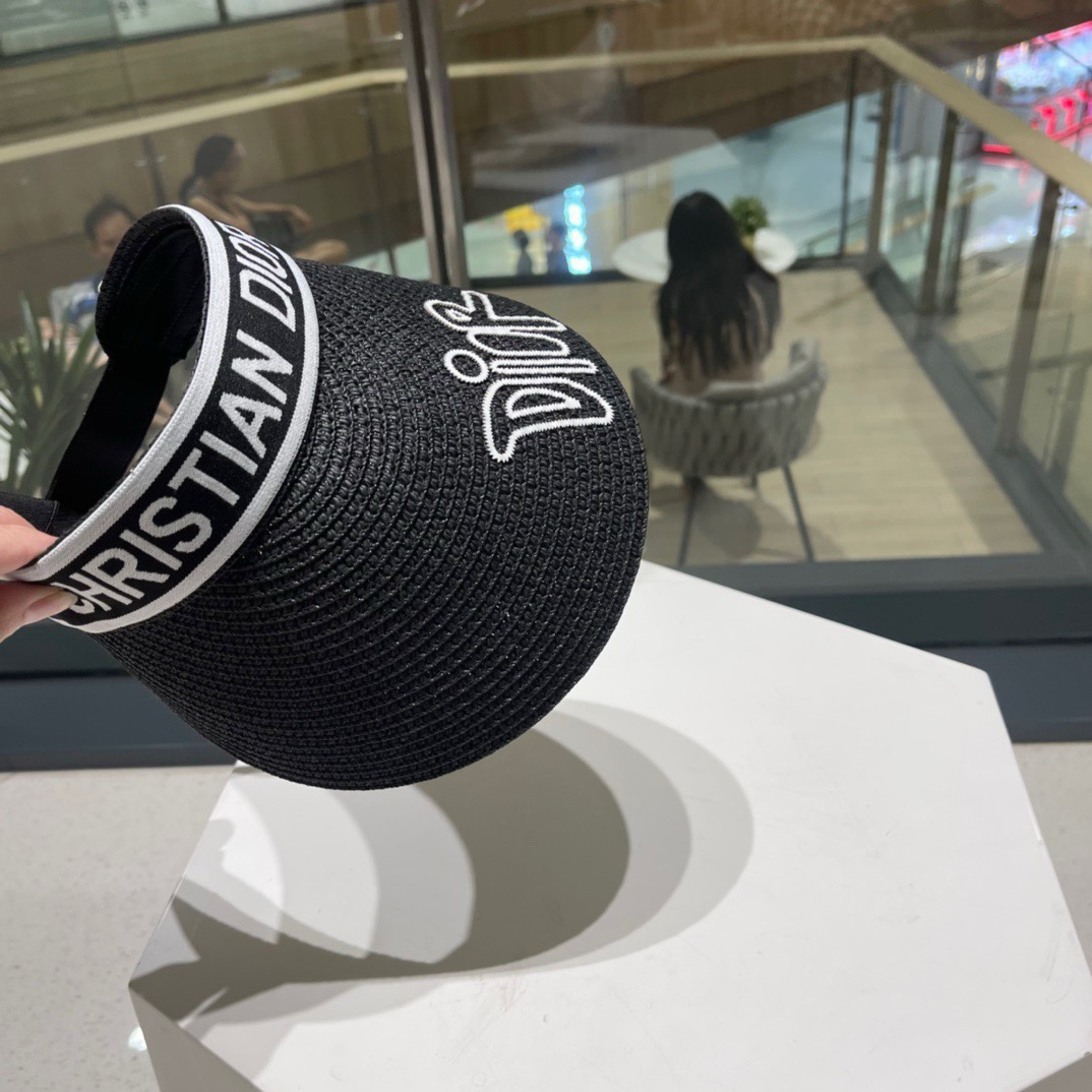 迪奥Dio*高密字母织带空顶帽越简单越高级，时尚雅致懂货可以闭眼入手