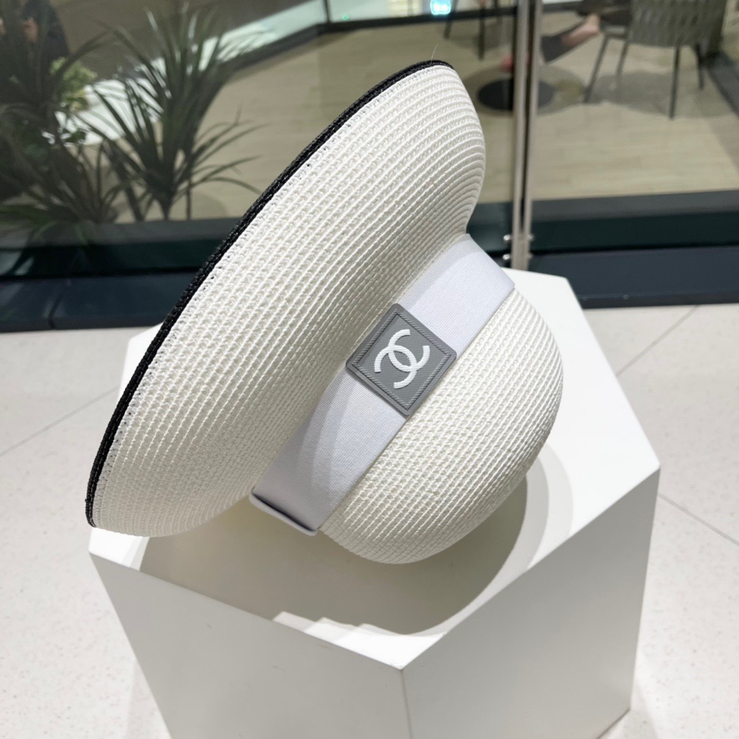 【Chanel香奈儿】新款小香风加厚编织盆帽草帽，出街必备超好搭配，赶紧入手！