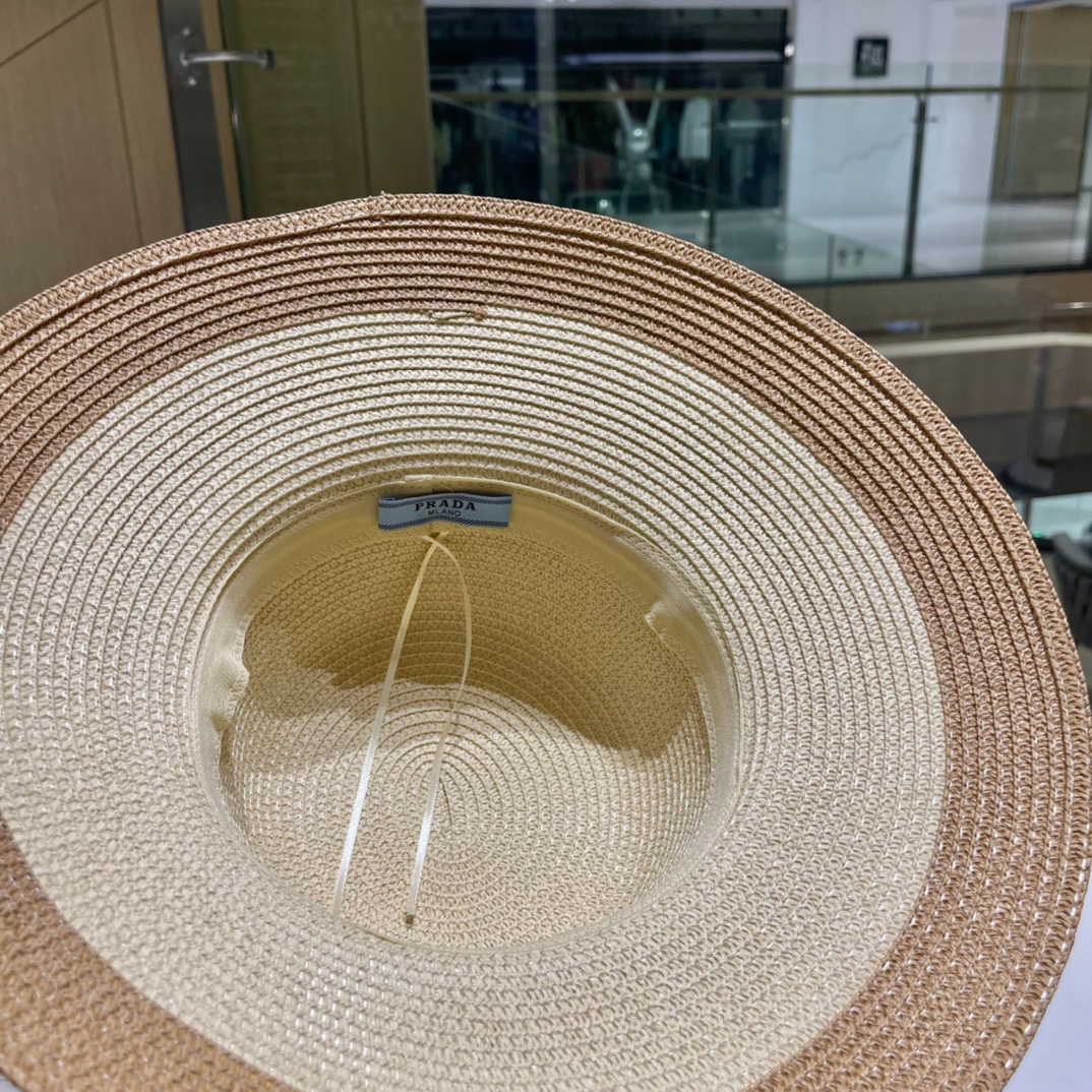  普拉达草帽，高级定制，超好看帽型，头围57cm