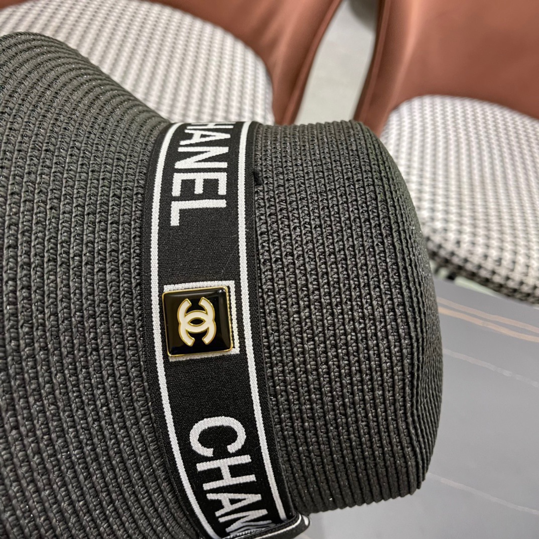 【CHANEL香奈儿】2026新款小香风平顶盆帽草帽出街必备
