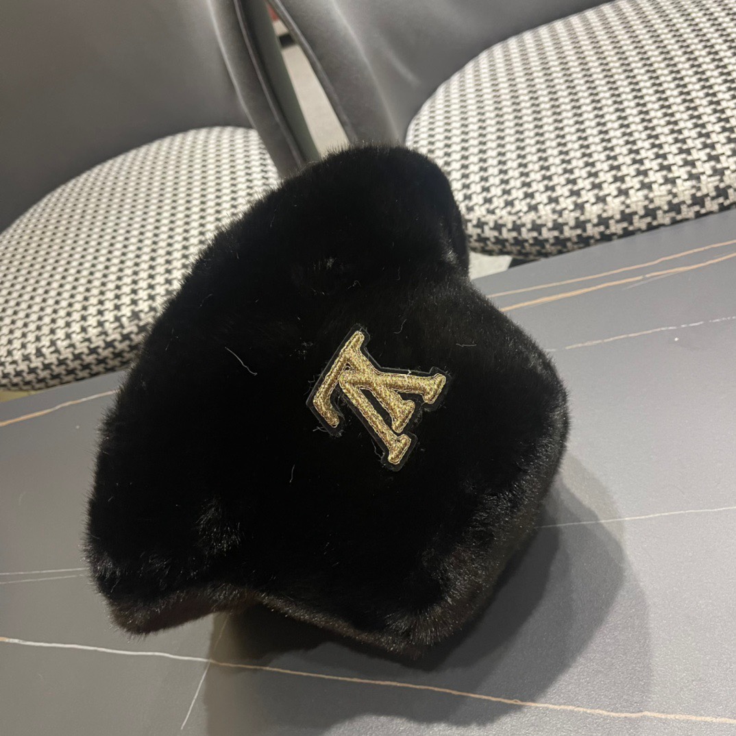 LV路易威登】2024新款男女款毛绒保暖大牌渔夫帽，超好搭配，闭眼入的一款