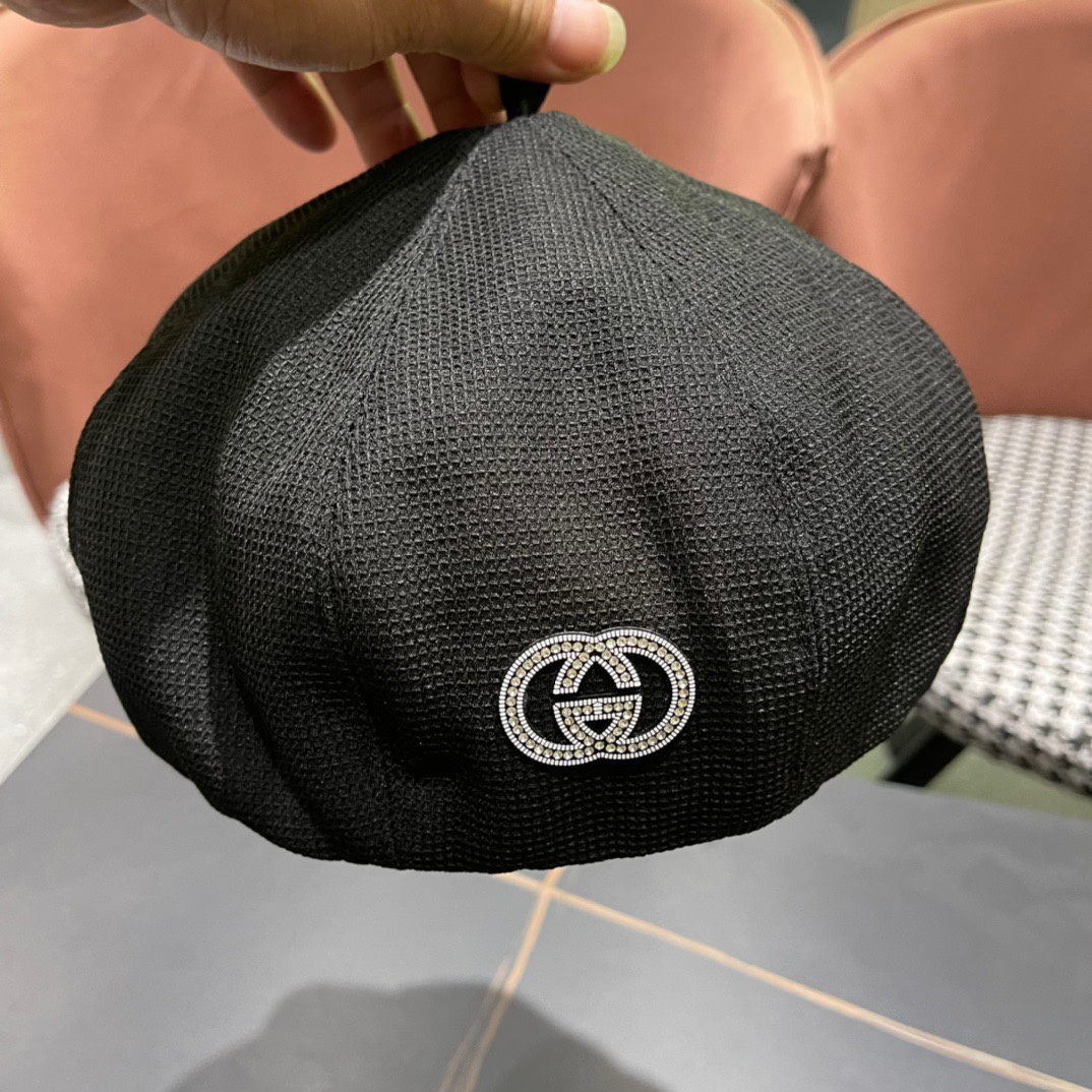  Gucci古奇2024年早秋新款贝雷帽，南瓜帽，帽型超级好看，百搭时尚，