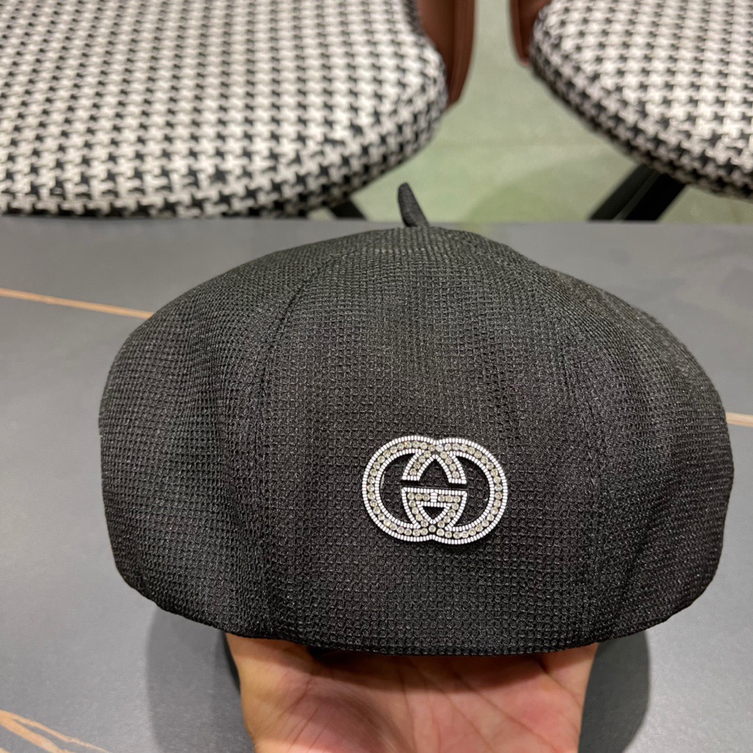  Gucci古奇2024年早秋新款贝雷帽，南瓜帽，帽型超级好看，百搭时尚，